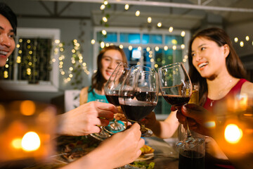 food and Drink, wine red and for a friendly, in a bar or a restaurant 