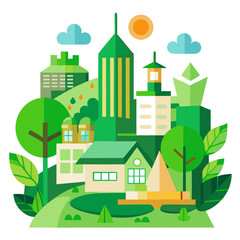 green city landscape