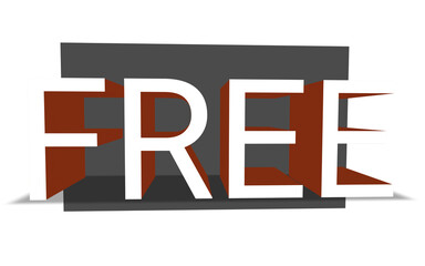 Free 3D Text Effect Transparent Background Illustration