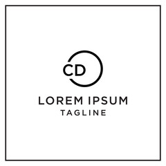 Fototapeta premium cd circle logo