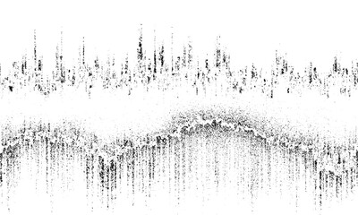 Distressed vintage surface with cracks dust and scratches texture. Black and white grunge pattern with dust and scuff marks