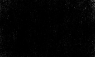 A dramatic, dark, and abstract background texture featuring a black surface heavily overlaid with white dust, scratches, and grain, ideal as a subtle grunge or distressed overlay.