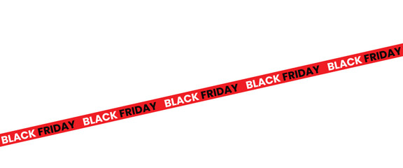 ribbons for black friday sale transparent png or isolated on white background, Crossed ribbons. Big sale. Graphic elements. Vector illustration