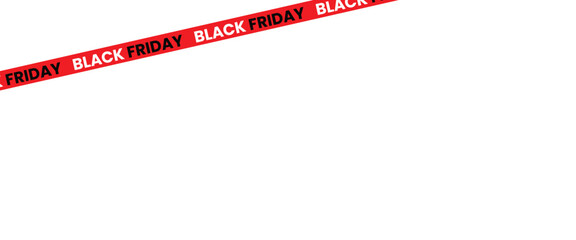 ribbons for black friday sale transparent png or isolated on white background, Crossed ribbons. Big sale. Graphic elements. Vector illustration
