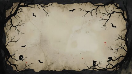 Halloween Junk Journal Pages, Halloween Digital Scrapbook Paper,printable note pages. copy space in center