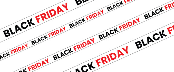 ribbons for black friday sale transparent png or isolated on white background, Crossed ribbons. Big sale. Graphic elements. Vector illustration