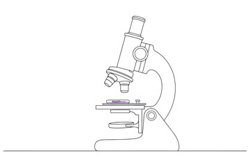 Illustration of a microscope
