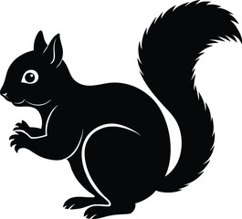Charming squirrel illustration in urban and forest settings