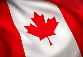 flag of canada background, 3d model
