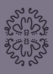 Minimal abstract image for printing. Picture for modern interiors. The picture is painted by hand on a tablet.