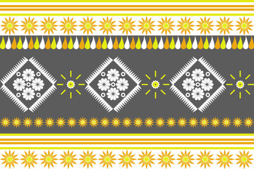 Geometric pattern on a white background. Seamless Native American tribal fabric. Ethnic motif. tiles, picture books, rug, carpet, Patola saree. design vector for woven textile printing blanket fashion
