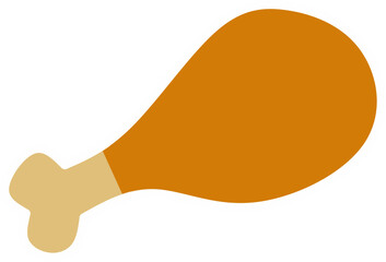 Juicy chicken leg delicious meal