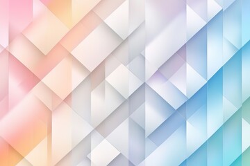 Obraz premium abstract geometric pattern with soft pastel gradients