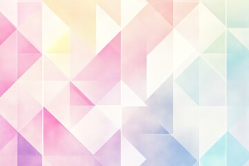 Obraz premium abstract geometric pattern with soft pastel gradients