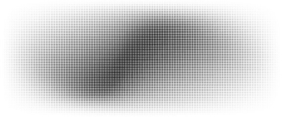 Dotted halftone gradient texture. Fading polka dot background. Repeated dots gradation pattern background. Black vanishing comic pop art overlay backdrop. Halftone raster effect wallpaper. Vector