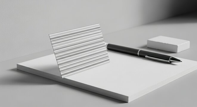 Mockup business card design with stationary