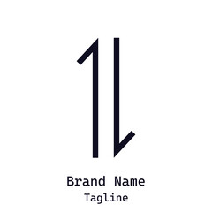 Modern Minimalist Letter A or V Logo Design