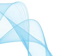 Light blue wave mesh creating dynamic digital flow in modern abstract style.