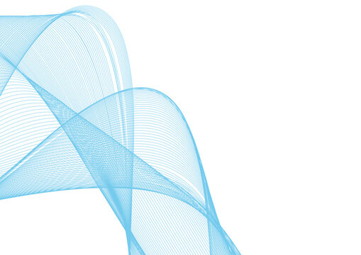 Light blue wave mesh creating dynamic digital flow in modern abstract style.