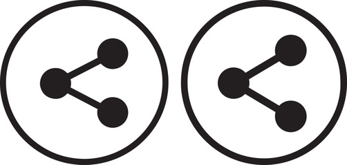 Two network connection symbols silhouette
