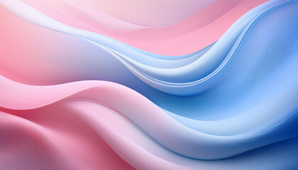 Fototapeta premium Abstract Background Pink Blue White Pastel Soft Gradient Curves Flowing Smooth Elegant