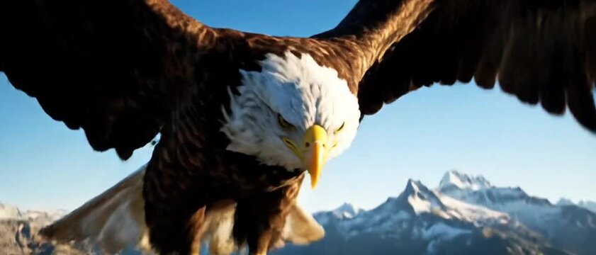 eagle in the snow
