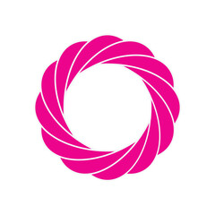 Pink Twisted Circle Logo