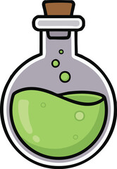 illustration of a bottle liquid 