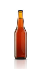 glass brown bottle of beer