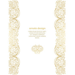 Vector frames for design template. Floral borders. Ornate decor for save the date, birthday, greeting card, wedding invitation, leaflet, poster, certificate, thank you message.