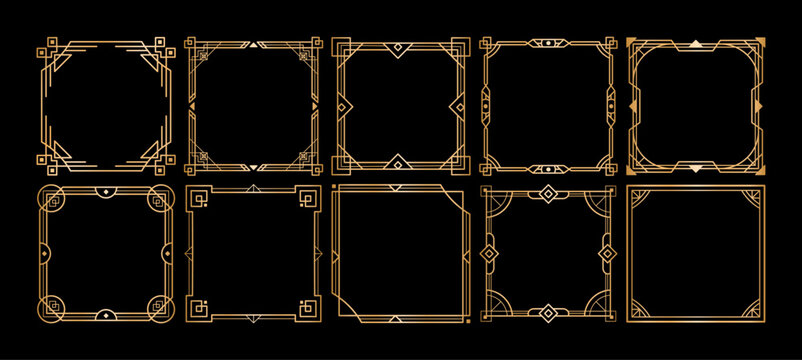 Vintage Art Deco Frames & Corners Pack