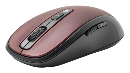 wireless computer mouse isolated on transparent background