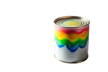 cans of paint on a white background