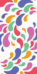 Background Splashes drop element shapes. Abstract seamless pattern geometric colorful banner