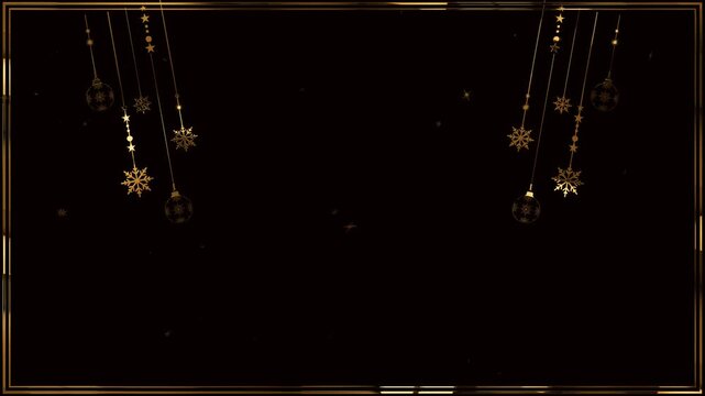 gretting card merry christmas and happy new year 2026 golden light effect green screen background