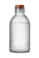 Vintage glass infusion drip bottle with solution