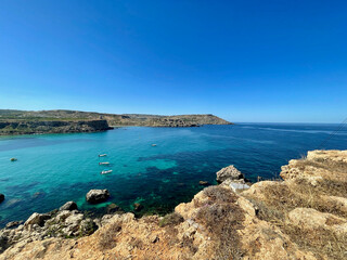 Fototapeta premium view of the coast of Malta