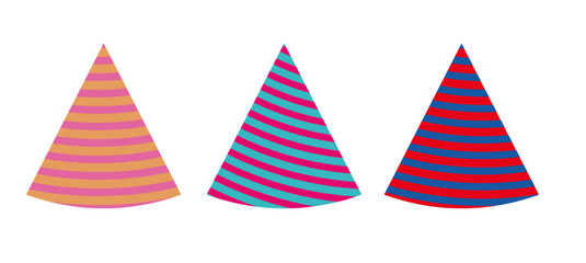 Obraz premium party hats isolated on white