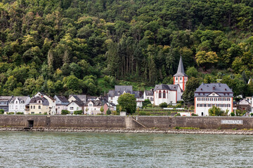 Catholic Parish Church of St. Bartholomew, Hirzenach, Boppard, Upper Middle Rhine Valley, UNESCO World Cultural Heritage Site, Rhineland-Palatinate, Germany, Europe