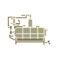 olive malaxation color flat icon.