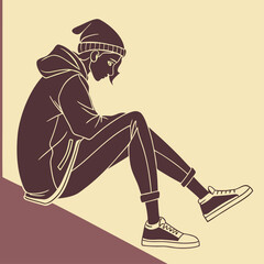  Young Person Relaxing Outdoors Looking Up