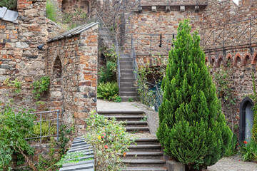  Sooneck Castle,Trechtingshausen,  Upper Middle Rhine Valley, Rhineland-Palatinate, Germany, Europe