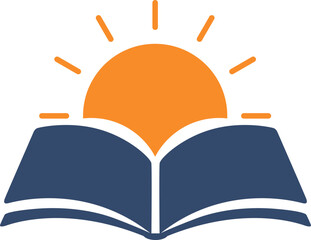 Book Sun Editable Vector AI File | Adobe Illustrator | Export to SVG, EPS, PDF, PNG, DXF, JPEG