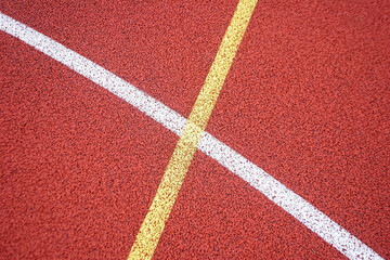 A sports field with clearly drawn lines