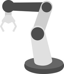 Illustration of Robotic Arm in Factory