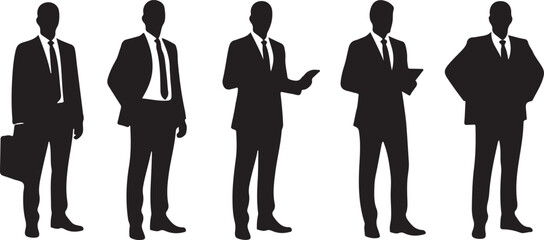 vector silhouettes of people