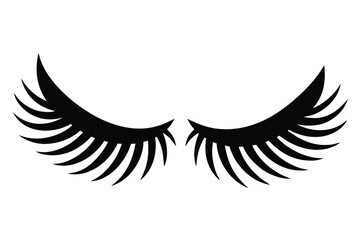 Obraz premium eyelash extension icon vector icon silhouette