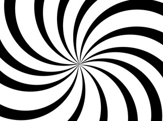 Black and White Spiral Background