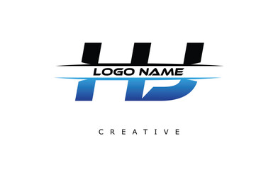 Obraz premium HJ Creative Dynamic Logo Design Modern Company Branding Design Creative Monogram Letter Mark.