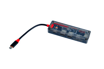 Compact USB-C Hub With Multiple USB Ports For Laptop PC And MacBooks Type-C Power Transfer